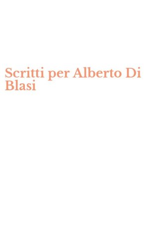 Scritti per Alberto Di Blasi