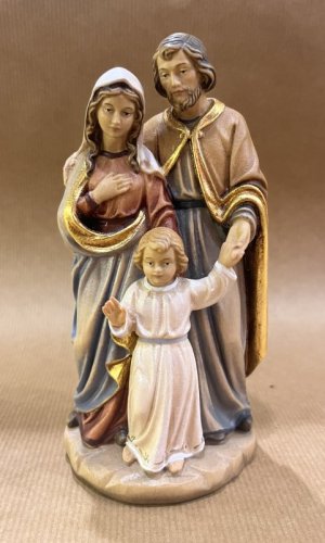 SACRA FAMIGLIA CON BAMBINO IN PIEDI 16CM COLORATO - COLORATO