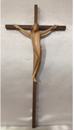 CROCIFISSO MODERNO - Brunito, tripla colorazione.