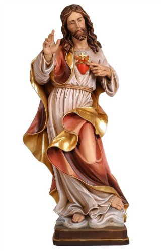 SACRO CUORE DI GESU COLORATO 20 CM