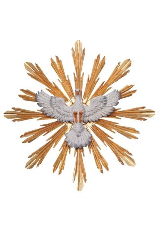 SPIRITO SANTO COI RAGGI 3/6,5CM COLORATO