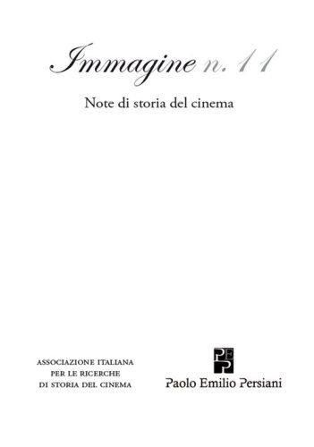 Immagine. Note di storia del cinema