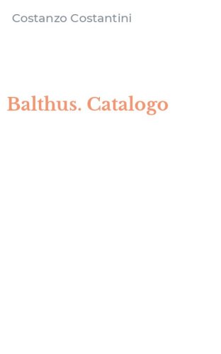 Balthus. Catalogo