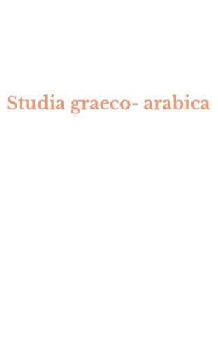 Studia graeco-arabica
