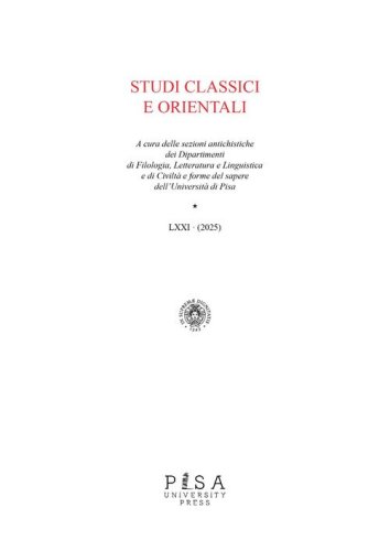 Studi classici orientali