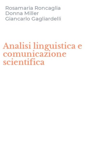 Analisi linguistica e comunicazione scientifica
