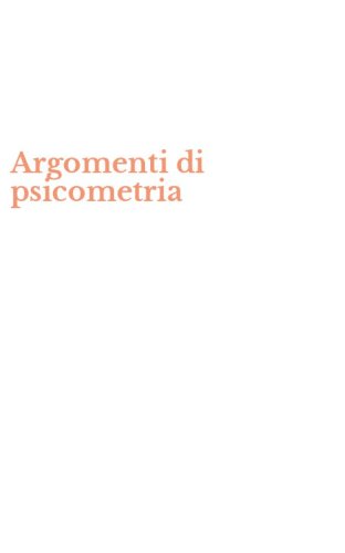 Argomenti di psicometria