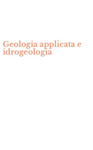 Geologia applicata e idrogeologia