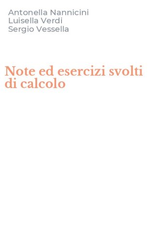 Note ed esercizi svolti di calcolo