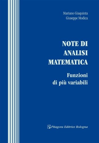 Note di analisi matematica. Funzioni di pi&ugrave; variabili