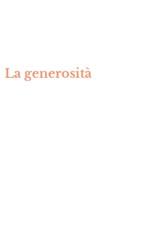 La generosit&agrave;
