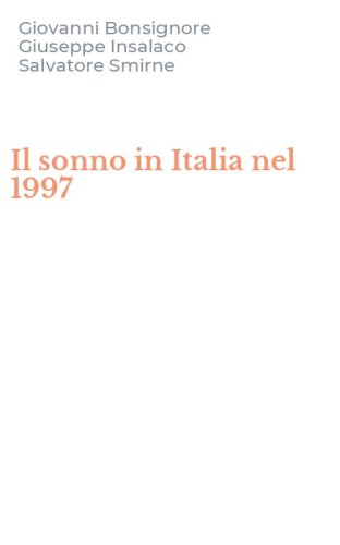 Il sonno in Italia nel 1997