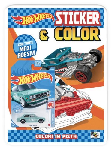 Colori in pista. Hot Wheels. Sticker & color
