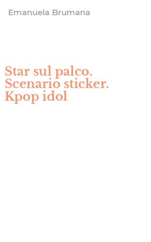 Star sul palco. Scenario sticker. Kpop idol