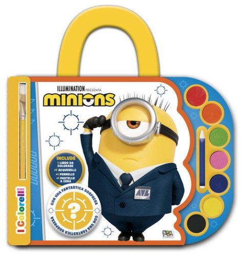 Minions. I colorelli. Valigetta con acquerelli