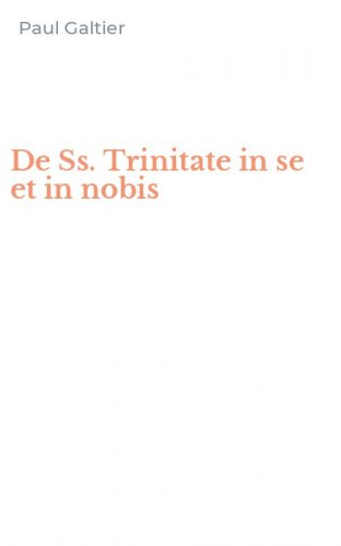 De Ss. Trinitate in se et in nobis