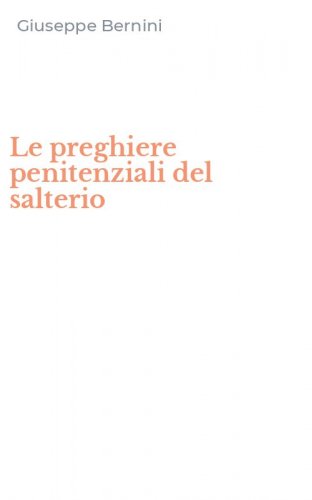 Le preghiere penitenziali del salterio