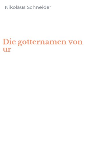 Die gotternamen von ur