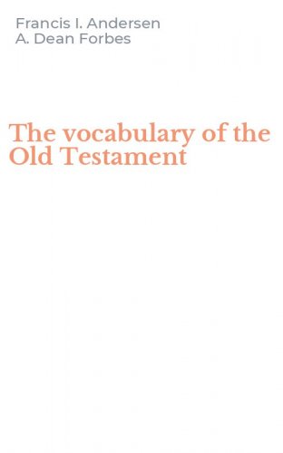 The vocabulary of the Old Testament