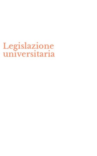 Legislazione universitaria