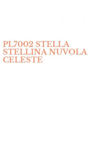 PL7002  STELLA STELLINA NUVOLA  CELESTE