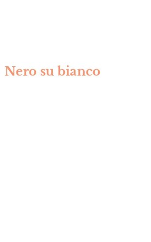 Nero su bianco