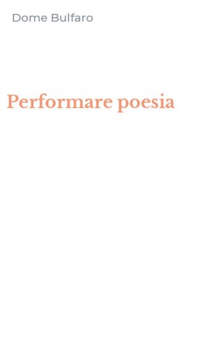 Performare poesia