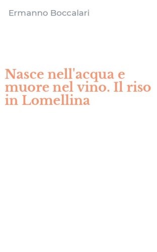 Nasce nell'acqua e muore nel vino. Il riso in Lomellina
