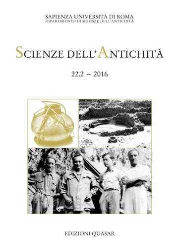 Scienze dell'antichit&agrave;. Storia, archeologia, antropologia