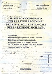 Il testo coordinato delle leggi regionali relative agli enti locali nella Regione Siciliana
