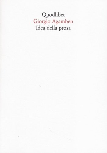 Idea della prosa