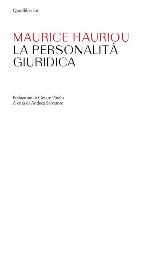 La personalit&agrave; giuridica