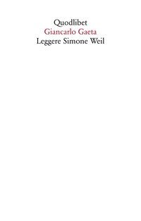 Leggere Simone Weil