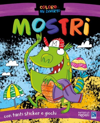 Mostri. Coloro e mi diverto. Con adesivi