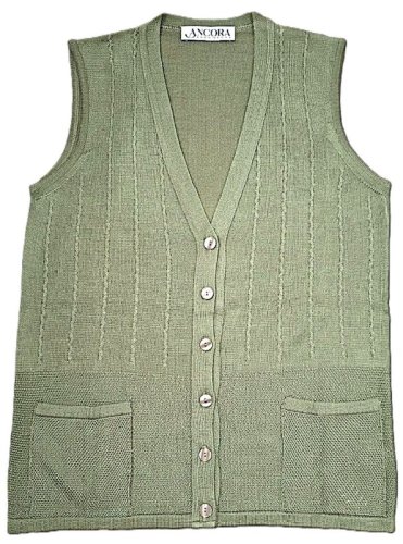 GILET ESTIVO MISTO COTONE GRIGIO - 50% cotone, 50% acrilico.