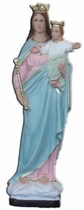 STATUA MADONNA AUSILIATRICE - Altezza 25 cm