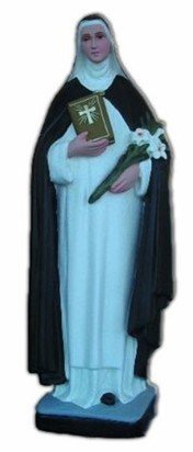 STATUA SANTA CATERINA DA SIENA - Altezza 40 cm