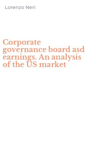Corporate governance board asd earnings. An analysis of the US market