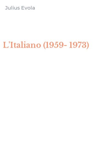 L'Italiano (1959-1973)