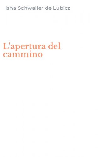 L'apertura del cammino