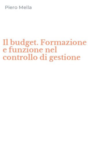 Il budget. Formazione e funzione nel controllo di gestione