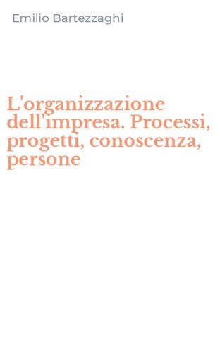 L'organizzazione dell'impresa. Processi, progetti, conoscenza, persone