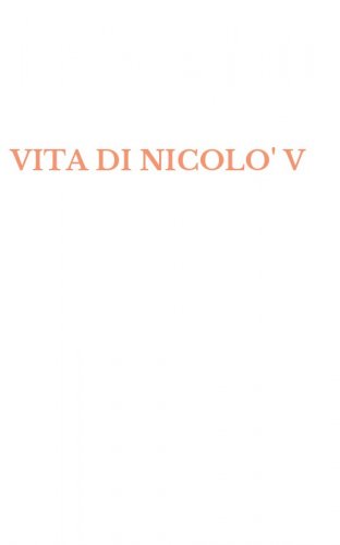 VITA DI NICOLO' V