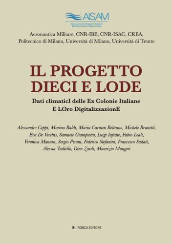 Il progetto Dieci e Lode. Dati climatici delle ex colonie italiane e loro digitalizzazione