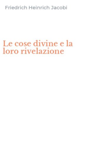 Le cose divine e la loro rivelazione