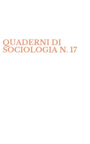 QUADERNI DI SOCIOLOGIA N. 17