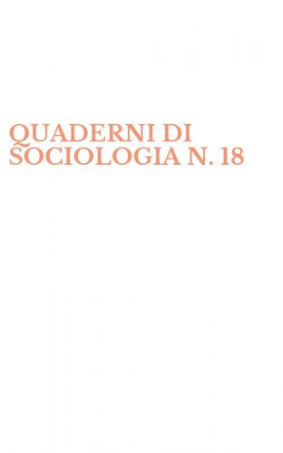 QUADERNI DI SOCIOLOGIA N. 18