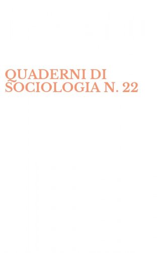 QUADERNI DI SOCIOLOGIA N. 22