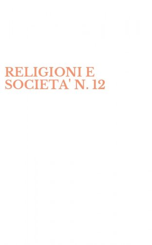 RELIGIONI E SOCIETA' N. 12