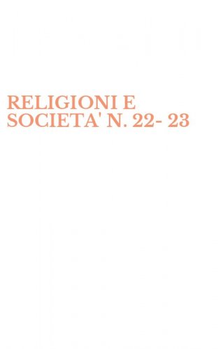RELIGIONI E SOCIETA' N. 22-23
